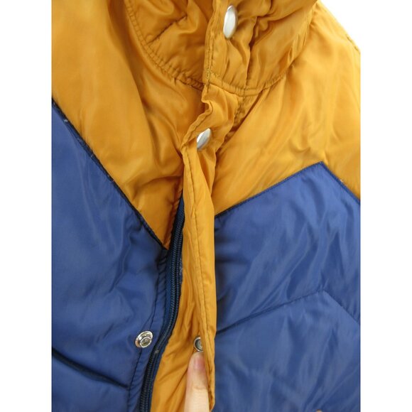 VINTAGE Camel Vest Large Goose Down Puffer Quilted 70s 80s Gorpcore * - Picture 8 of 14